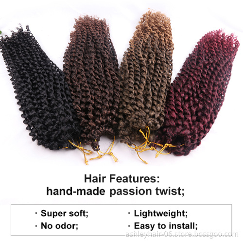 Julianna Passion Twists Meches Water Wave Braid Braids Waterwave 18 Inch Hair Braiding Hair Crochet Passion Twists